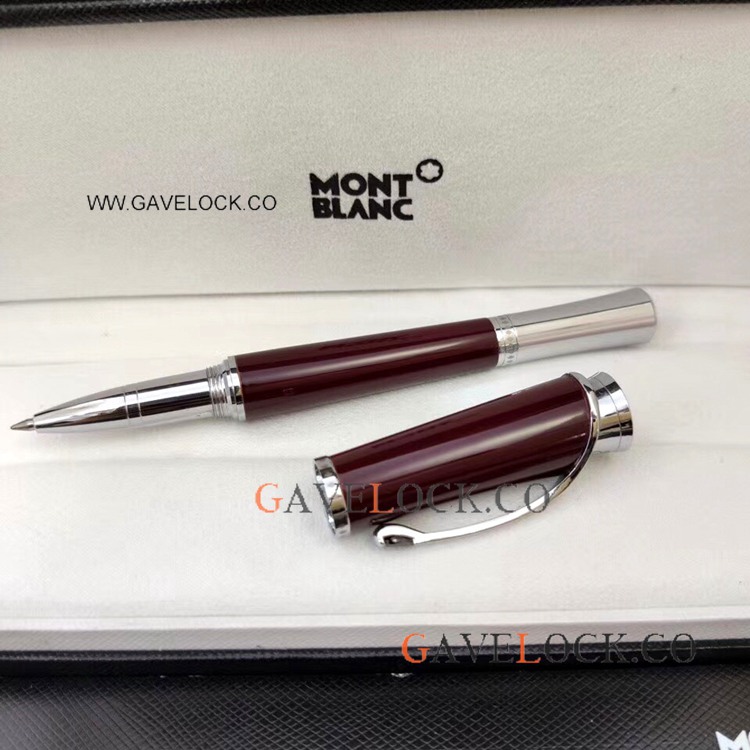 Best Clone Montblanc Grace de Monaco Rollerball Pen Dark Red Pens